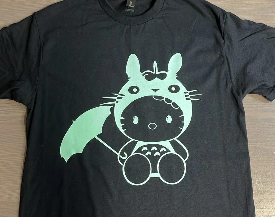 Mint Green Hello Kitty  STUDIO GHIBLI My Neighbor totoro  T shirt tee XL