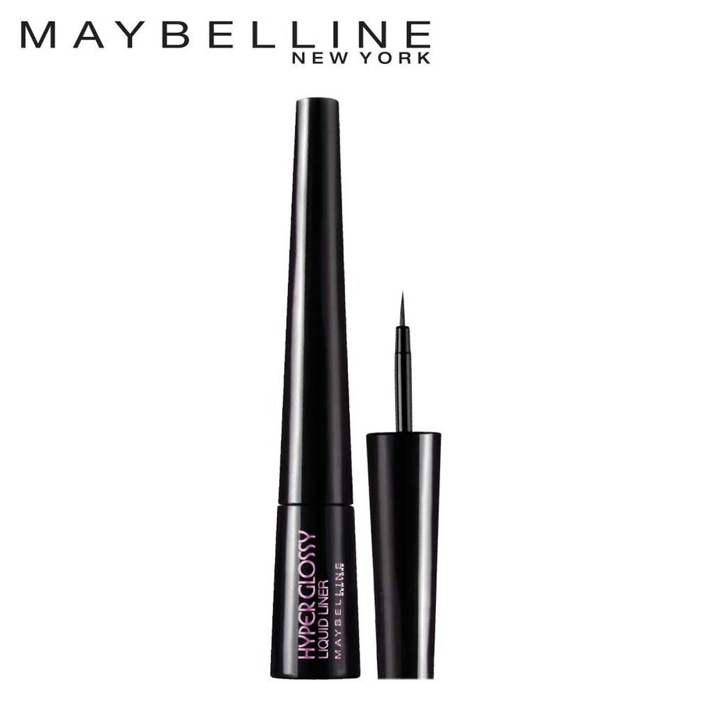 Maybelline Hyper Glossy Liquid Liner, Schwarz, durchscheinendes Finish 3 g