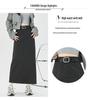 Women's High-Waist Woolen Midi Skirt - Slimming Bodycon with Slit for Autumn/Winter
