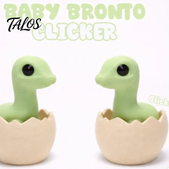 Talos Dinosaur Egg Clicker Fidget Toy, 3D Printed Dino Eggshell Finger Clicker, Pocket Size Push Button Toy for Anxiety Stress Relief