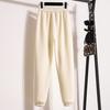 Dimanaf 2024 podzimní dlouhé kalhoty tepláky Basic Bavlna Dámské Jednobarevný harémový pásek elastický pas ležérní volné kalhoty nové