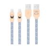 Gourmandies Miffy Lightning Compatible Sync & Charging Cable, Miffy & Boris MF-387C