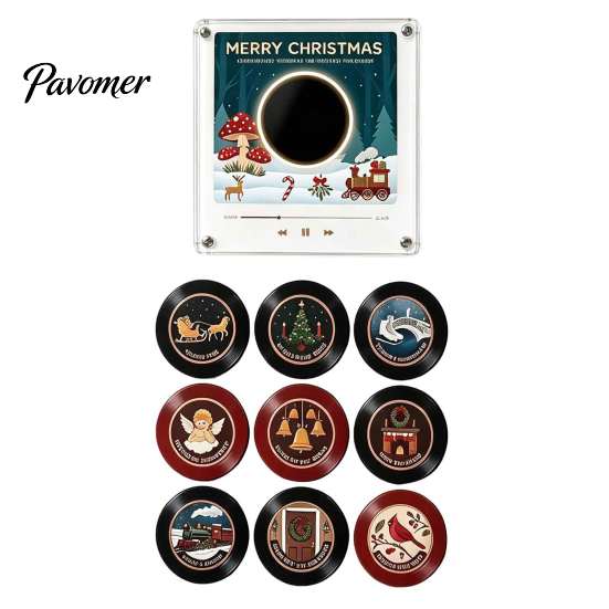 Customizable Vinyl Record Magnet Player Fridge