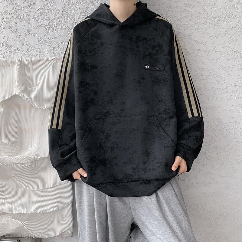 

Свитер мужской весна и осень новый американский свободный тай-дай куртка с капюшоном подростков и студентов модная одежда 5XL