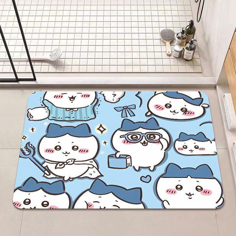 Cartoon Floor Mat Bathroom Floor Mat Entrance Door Mat Toilet Door Suction Foot Mat