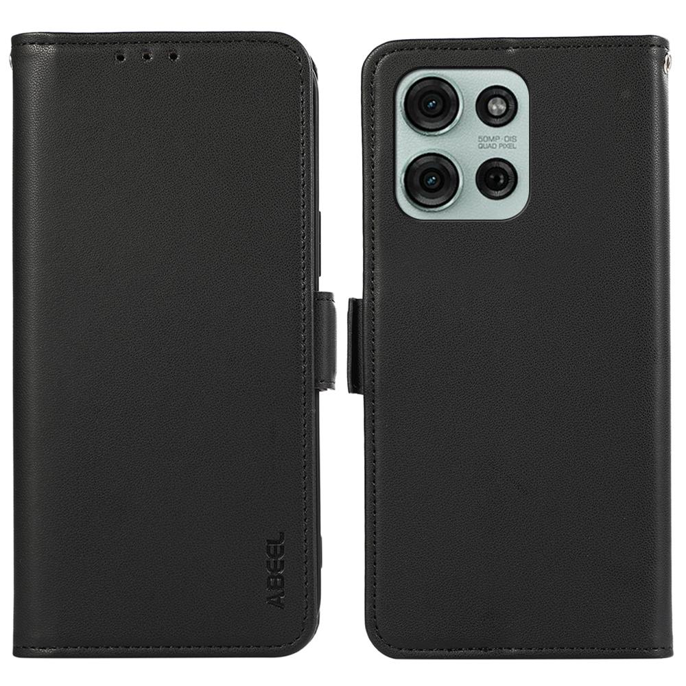 

ABEEL For Motorola Moto G75 5G Case Leather Phone Cover with RFID Blocking Wallet A
