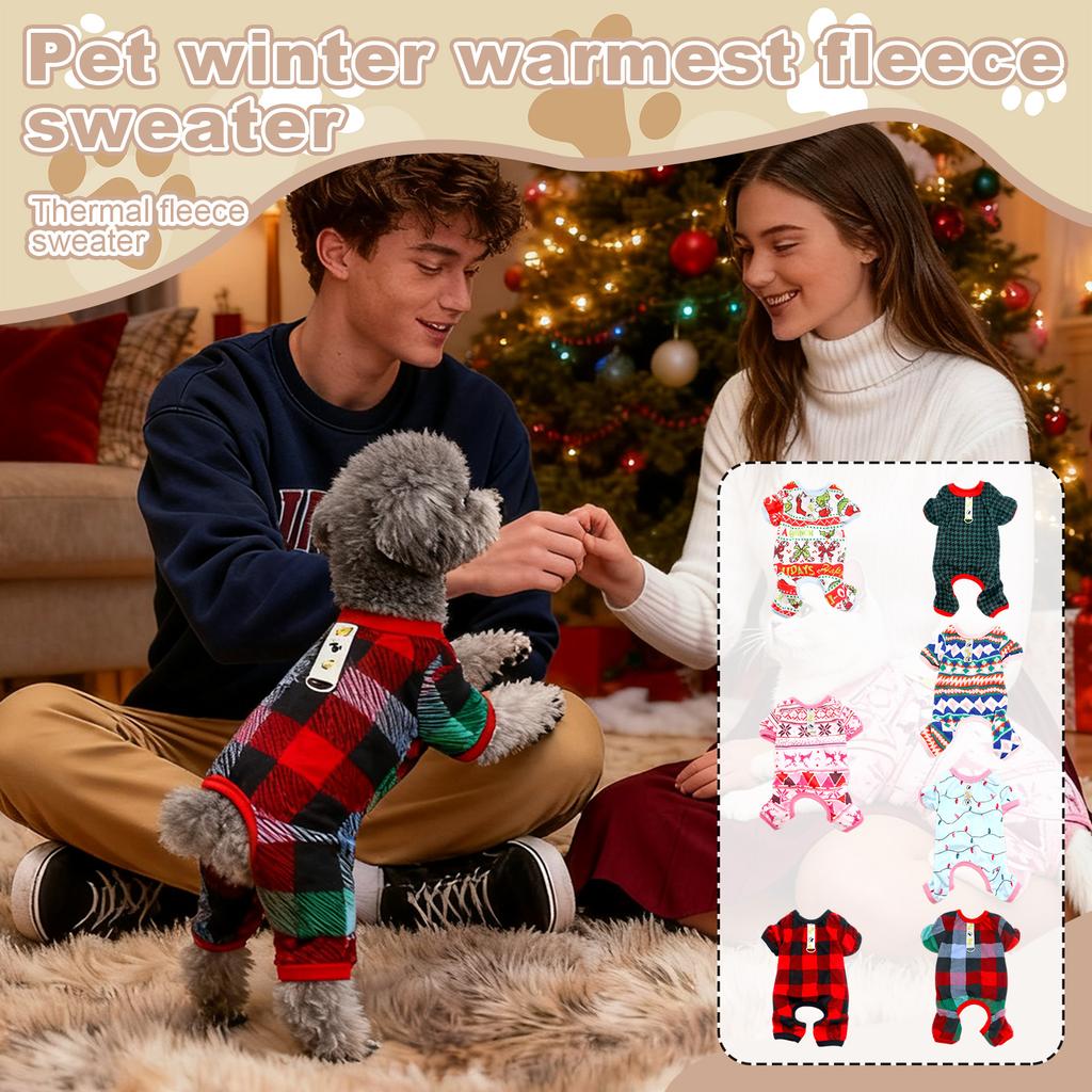 Winter Warm Fleece Jackets For Dogs And Cats,and Winter Fleece Four-legged Garments