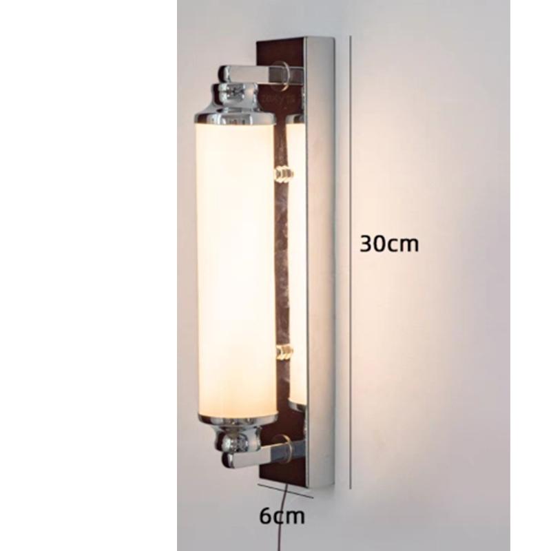 

Минималистский настенный светильник для спальни, фоновое украшение для дома, креативная длинная атмосфера, светодиодное внутреннее освещение для дома Cool White(5500-7000K) серебряный