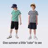 Balabala Boys' Striped Short Sleeve POLO Shirt