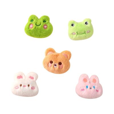 Carino Creativo Cartone Animato Animale Rana Orso Coniglio Bambola Peluche Fai da Te Personalità Zaino Vestiti Spilla da Revers Accessori Decorativi