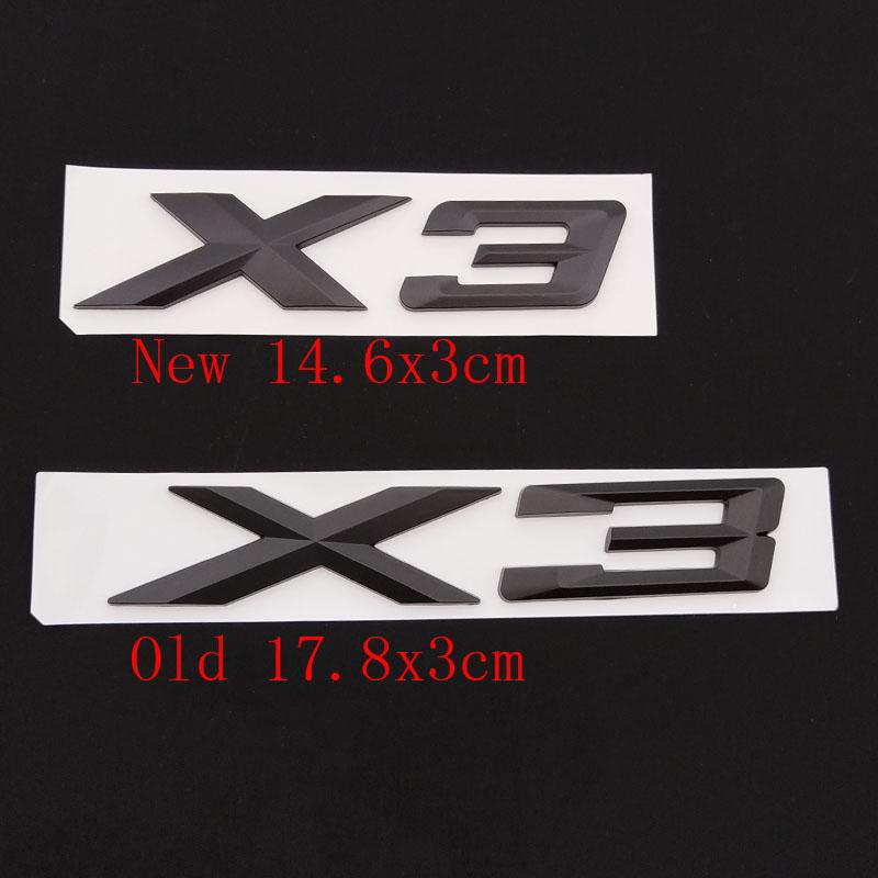 3D ABS Logo X3 Emblem Letters Badge Car Rear Trunk Sticker For BMW X3 F25 E83 G01 G45 Xdrive 20d 30d 20i 28i 30i 35i Accessories