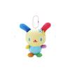 Cute Japanese Style Colorful Floral Bunny Plush Keychain Cartoon Doll Backpack Charm Toy