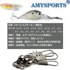 AMYSPORTS Fishing Snap Fishing Snaps with Rolling Interlocking Type for Bluefish and Saltwater 50 34kg Swivels, Snaps, Swivels, Snaps, B, Fishing,
