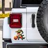 Car Sticker Animal Playing Basketball Waterproof Vinyl Decals Auto Body Window Bumper Decor Motorcycle Helmet Stickers TM217