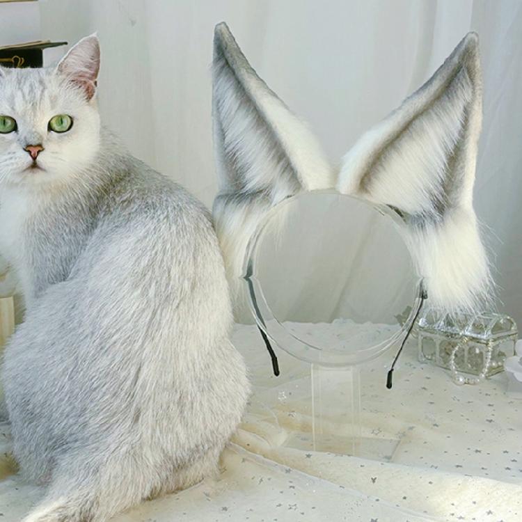 Fashion Foxes Ear Plush Headband Costume Headpiece Adjustable Cosplay Accessory For Party Outfits And Everyday Wear