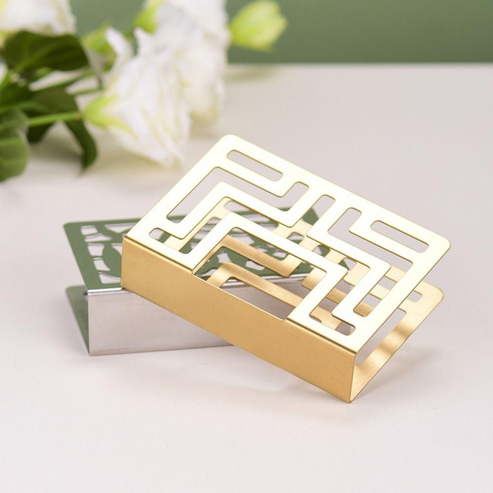 Hollow Stand Tissue Dispenser Modern Paper Storagerack Stainless Steel Napkin Holder  Picnic Table