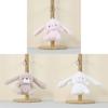 Cartoon Rabbit Plush Toy Keyring With Soft Polyester Material For Children