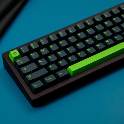 Tintegrün PBT Double Shot Tastenkappen 132 Tasten Cherry Profil Tastenkappen für Cherry MX Schalter Mechanische Gaming-Tastatur