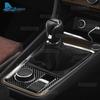 Skutečná měkká karbonová samolepka Pro SEAT Ateca 5F 2016-2025 Pro Cupra Ateca 5F 2018-2025 LHD RHD Panel řadicí páky manuální převodovky auta
