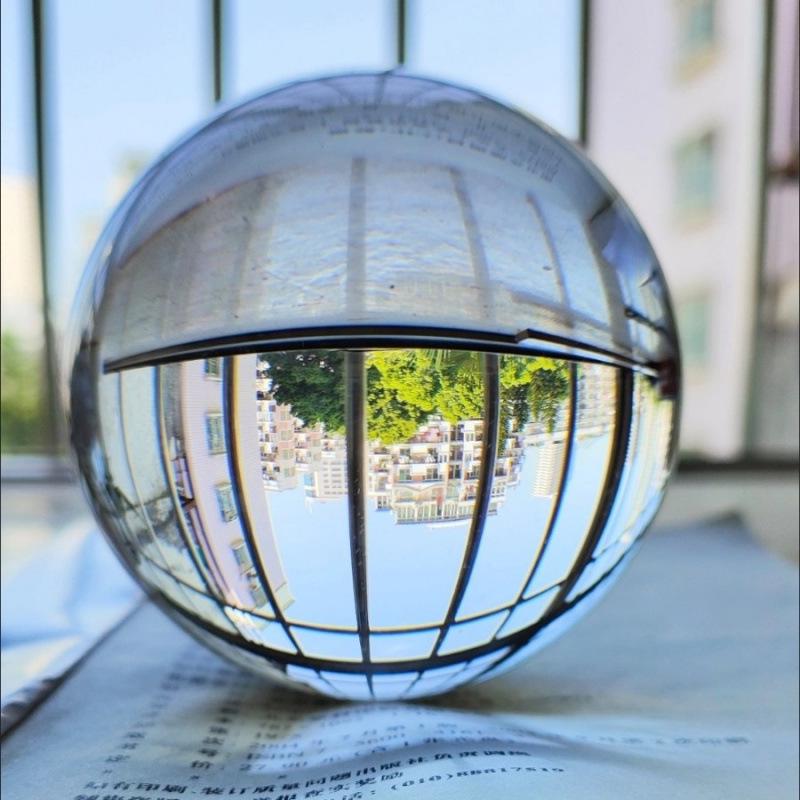 Transparent K9 Crystal Glass Ball Ornament - Ideal Gift for Leader or Elder, Perfect for Living Room or Office Decor