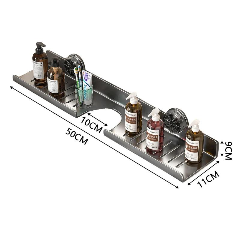 

1 шт. Стойка для хранения на раковину, присоска, стойка для сушки над краном, настенная полка для туалетных принадлежностей для ванной комнаты, органайзер для ванной комнаты