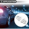 Motoforti Car Steering Wheel Button Stickers Cover, Switch Button Trim, for Mercedes for Benz C-Class 2014-2018,ABS,Silver Tone