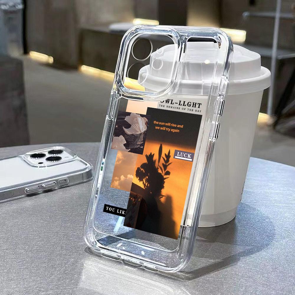 Cute Cats Dogs Transparent Phone Case For iPhone 16 Case iPhone 16 Pro Max 11 12 13 16Plus 15 Pro X XR XS Max Shockproof Cover