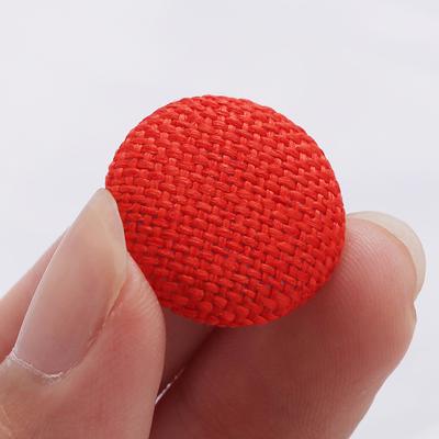 10 Adet Dikiş Aksesuarları Yuvarlak Kumaş Kaplı Metal Düğmeler Kumaş Düğmeler Keten Giyim Kendin Yap