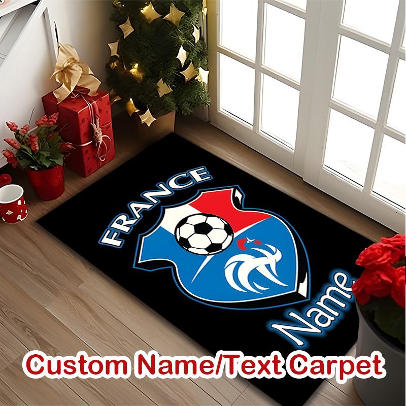 France national football team (5) Carpet, Non-slip Office Chair Rug, Digital Print Home Area Rug, Unique Festival Decorations