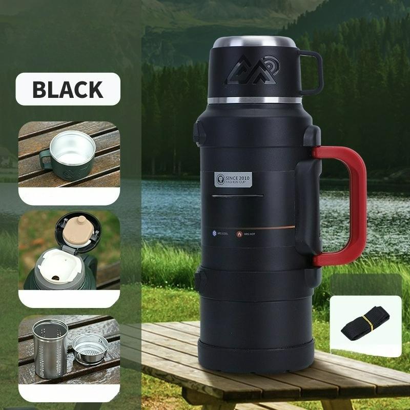 Outdoor 316 Stainless Steel Thermos Thermos Vacuum Travel Pot Household Portable Car Water Cup Sports Water Bottle