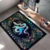 Mystical Snake Moon Carpet Suitable As a Non-slip Mat for the Living Room or Bedroom Sofa