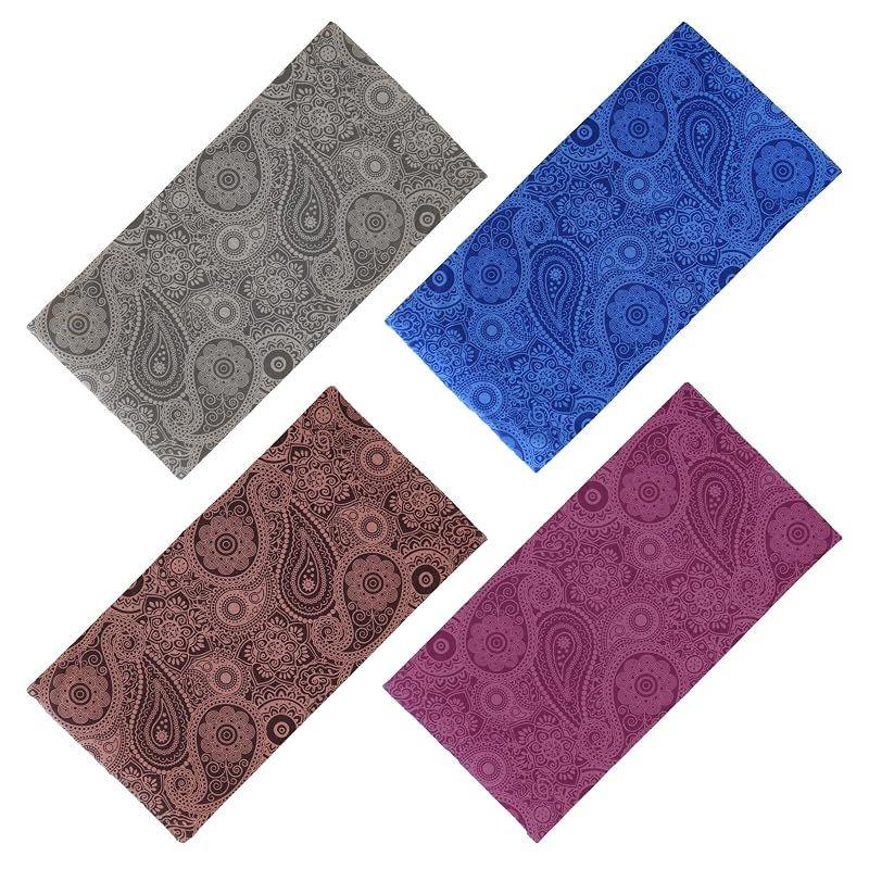 Used [NEW] [SMEHCF] Multipurpose Bandanas 4pcs for Women Men Headband Balaclava Hair Head Scarf Face Half Airsoft Paintball Mask Neck Gaiter