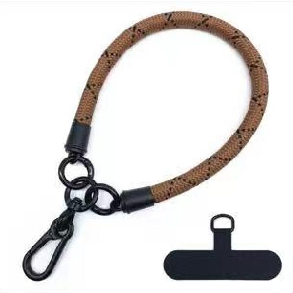 Luxury Phone Wrist Strap 10mm Diameter Lanyard Anti-loss Short Rope USB Keychain Hanging Portable Bag Mobile Cover Case Strap