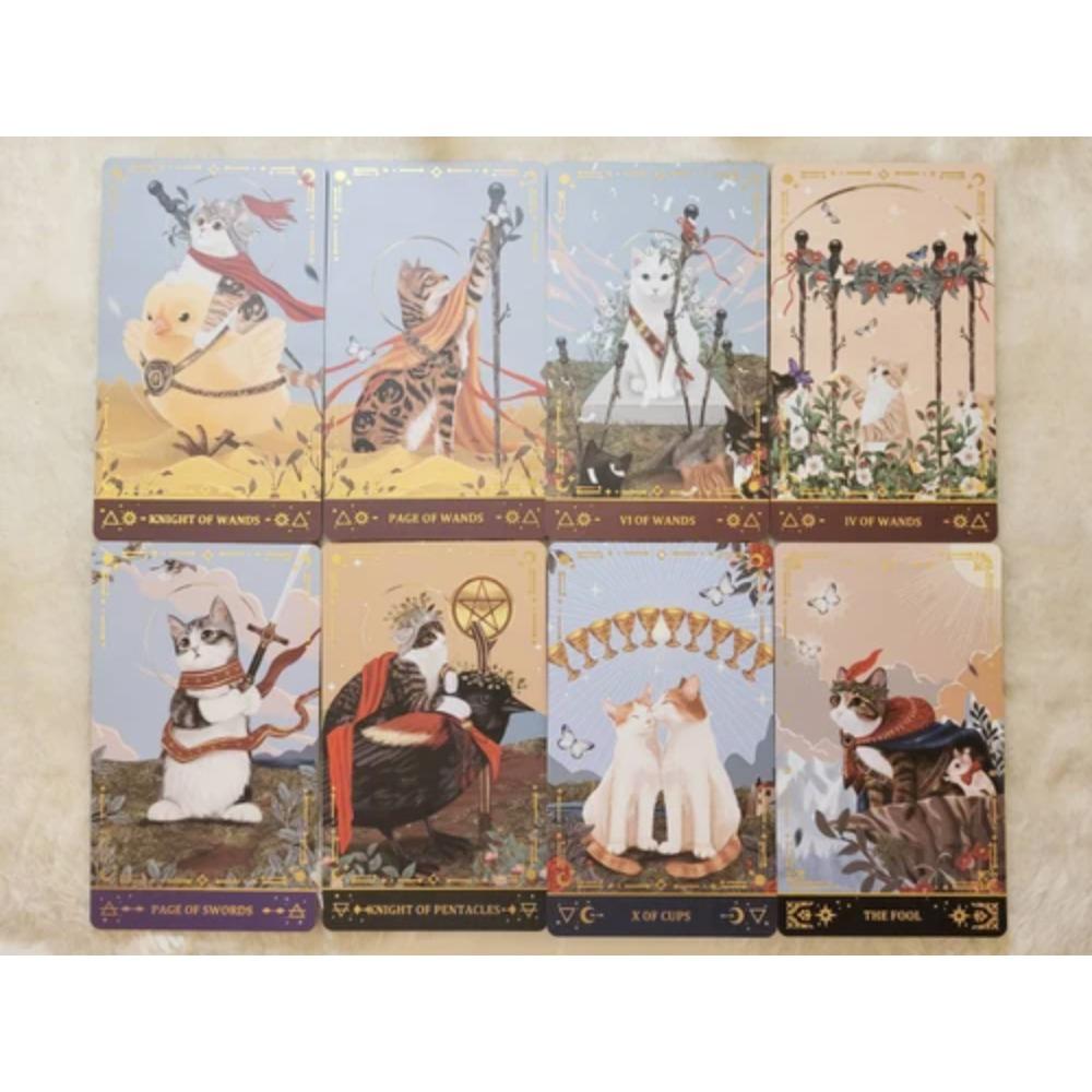 10.3*6cm Muse Cat Tarot A Deck Made Up of Cat Illustrations 78 Pcs Cards