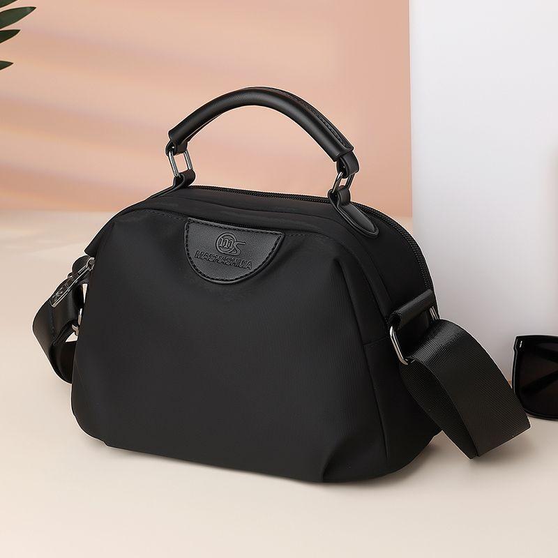 

Nylon Canvas Crossbody Bag for Women 2025 New Arrival Fashion Mom Bag Casual Oxford Cloth Shoulder Shell Pouch Black