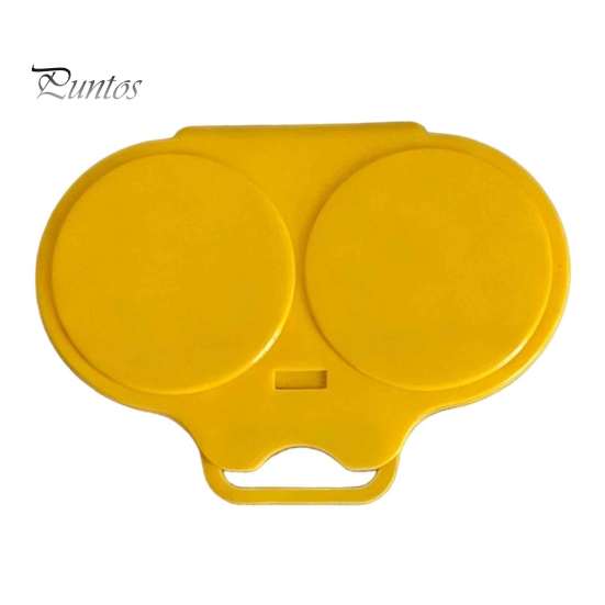 Instrument pentru ouă sigur pentru microunde, Poșator cu cavitate dublă cu capac și mâner, Aparat de gătit la aburi cu încălzire rapidă, Fierbător compact pentru cămine, 2 ouă, Instrument de gătit fără ulei, Calitate alimentară 1pc galben