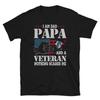 I Am Dad Papa and a Veteran T-Shirt and Kids Tshirt