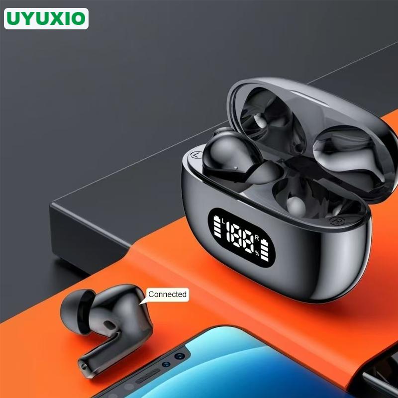 UYUXIO HiFi Stereo Ear Buds with 48H Play Time Clear Calls TWS Wireless Earbuds BT 5.4 IP7 Waterproof Headphones for Phones