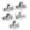 652F Toilet Diverter Adapter for Sprayer Shower Fitting Copper Three-way Water Pipe