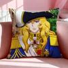 Anime T-The Rose of Versailles Cushion Cover Breathable Linen Pillowcase Summer Odorless Eco-Friendly Invisible Zipper Washable