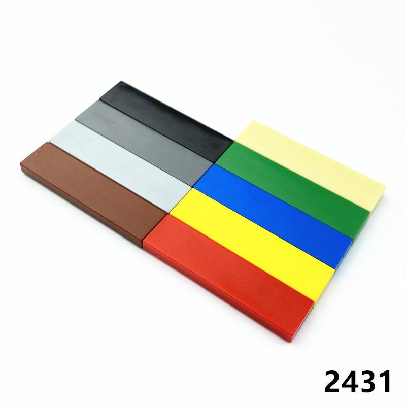 Compatible With Small Particle Building Block Accessories Parts Parts 2431 1 * 4 Light Plate, Smooth Flat Cover Weighing Catties