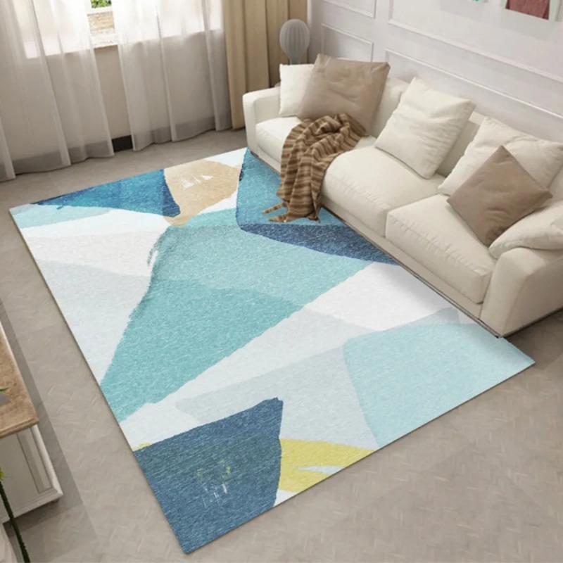 Modern Minimalist Geometric Triangle Rug For Living Room And Bedroom Non Slip Wear Resistant Easy To Clean Insulated Rug Beauty