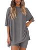 Set Pigiama Donna Casual Solido Colorato Largo Estate 2026 Europeo & Americano