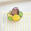Lovely Cartoon Style Capybara Paper Clip Office Stationery Learning Supplies Note Holder Mini Pp Clip