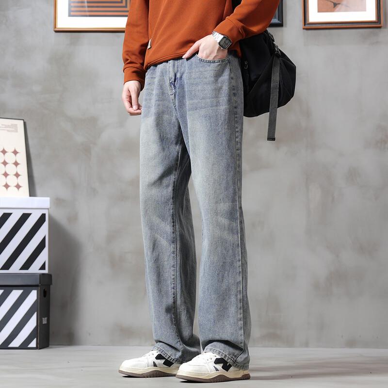 OVERPROTECTION Men s Vintage Straight-Leg Jeans L