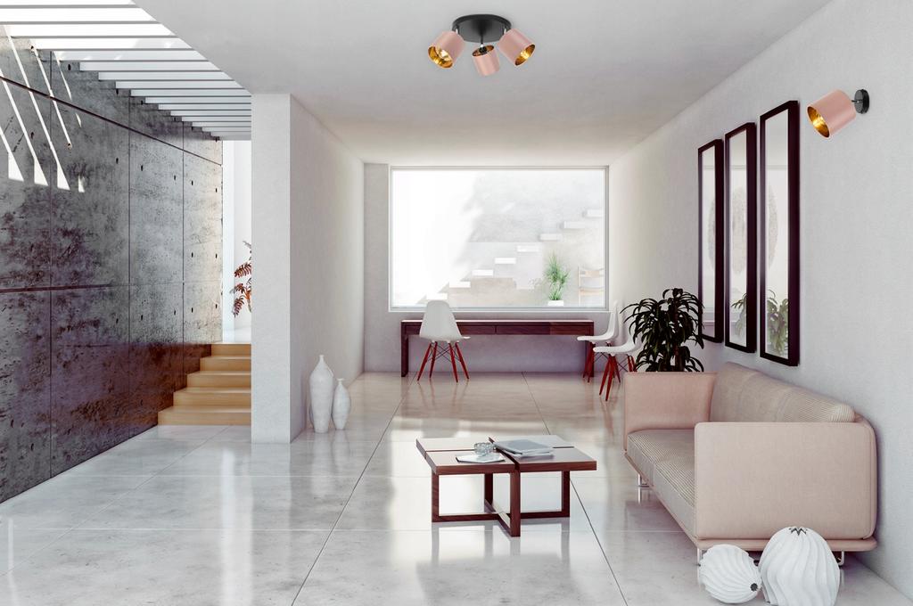 CEILING HANGING LAMP GOLDEN LED WALL LAMP