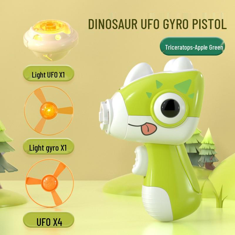 Cross-Border Luminous Octopus Spinning Top Bamboo Dragonfly Flying Saucer Interactive Battle Educational Toy