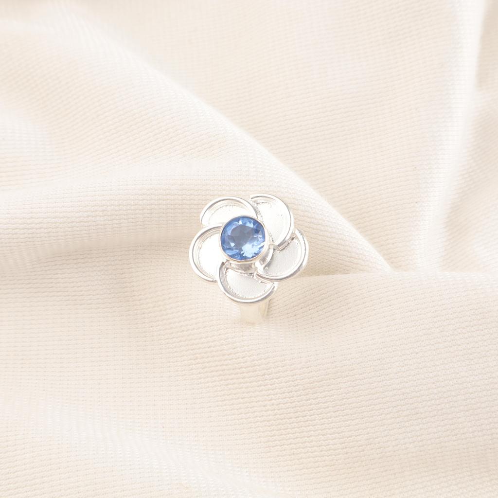 Tanzanite Handmade Gemstone Ring, 925 Solid Sterling Silver Ring Antique Jewelry, Ring For Engagement Gift