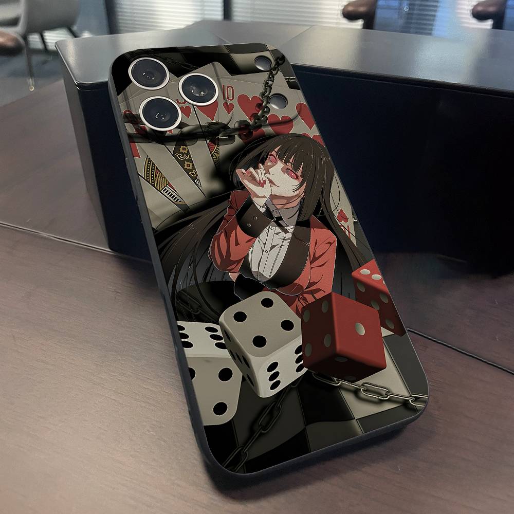 Yumeko Jabami K-Kakegurui Phone Case For iPhone 15,16,12,13,14,11,17,Pro,Max,Plus,E,Air,Mini TPU Cover