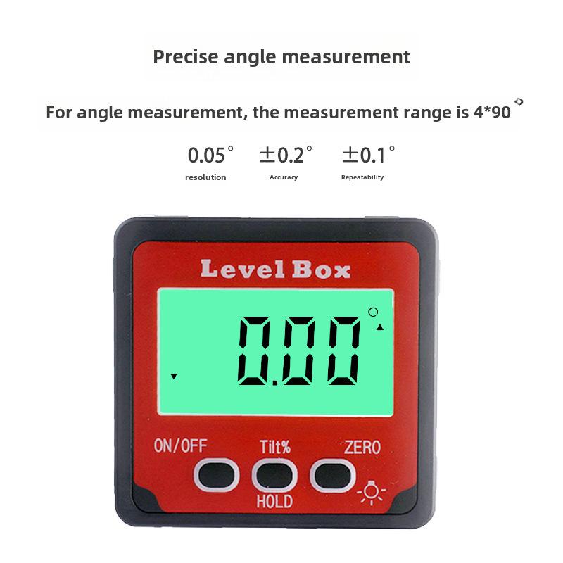 

Hot 4x90° 2-Button Digital Inclinometer & Angle Slope Meter